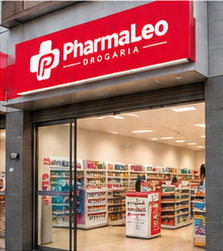 Fachada da PharmaLeo Drogaria