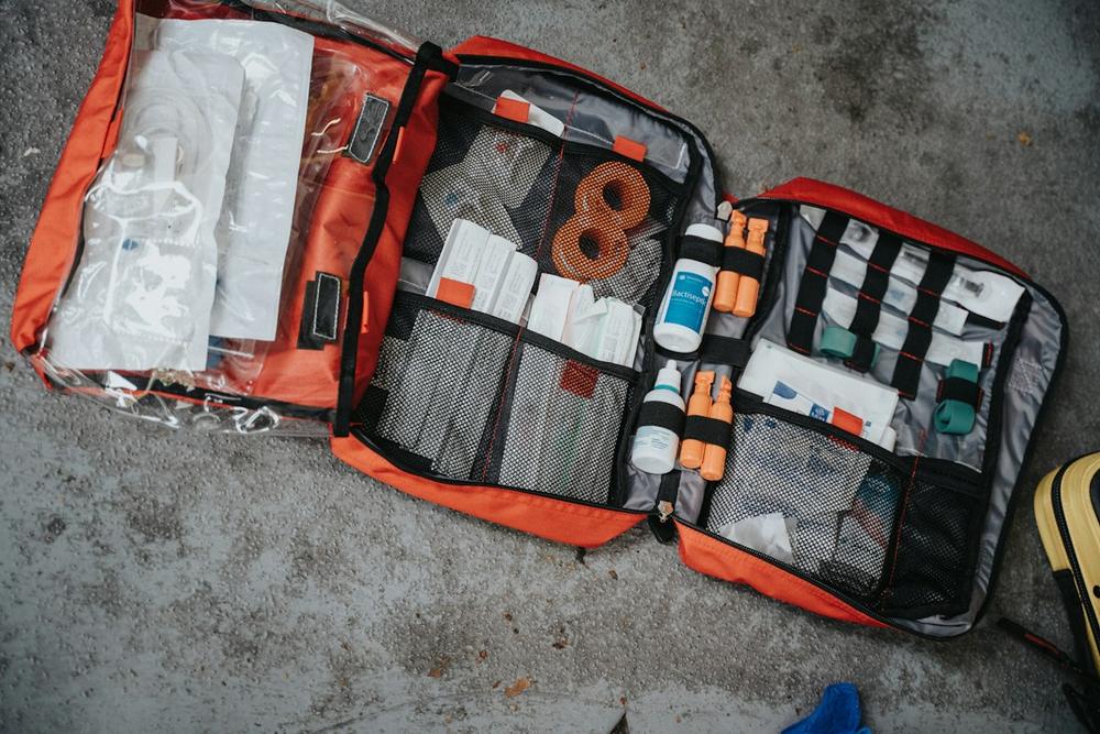 Kit de primeiros socorros em casa